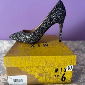 Sparkly Mix No. 6 Heels. Size 10